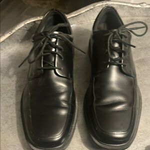 Classic Black Leather Dress Shoes